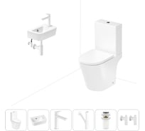 Унитаз-компакт Lavinia Boho Biore в комплекте 6 в 1 для туалета 202008579