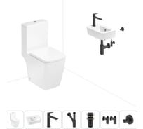 Безободковый напольный унитаз Lavinia Boho Aveo Compacto Rimless в комплекте 7 в 1 202008826