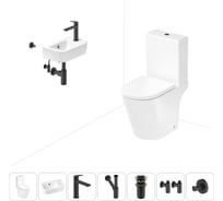 Унитаз-компакт Lavinia Boho Biore в комплекте 7 в 1 для туалета 202008756
