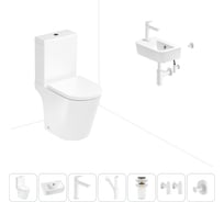 Унитаз-компакт Lavinia Boho Biore в комплекте 7 в 1 для туалета 202008804