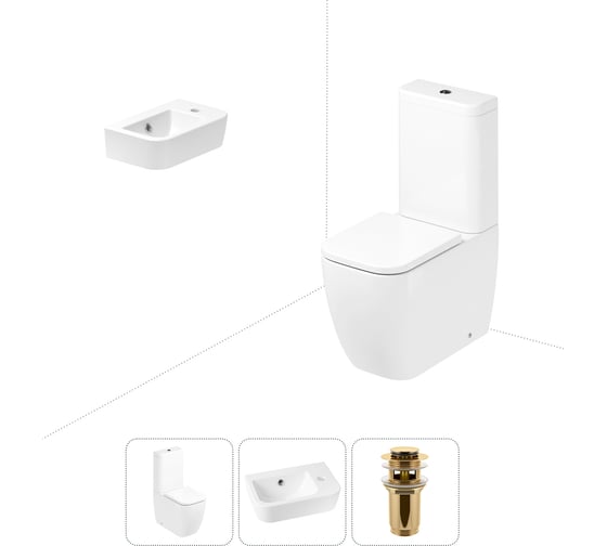 Унитаз-компакт Lavinia Boho One в комплекте 3 в 1 для туалета 202008347 1