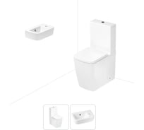 Безободковый напольный унитаз Lavinia Boho Aveo Rimless в комплекте 2 в 1 202008293