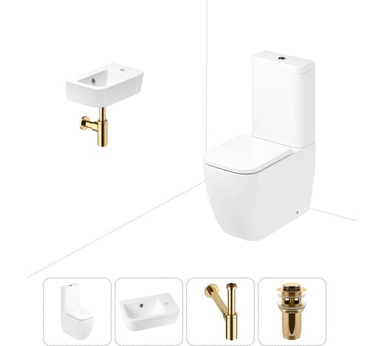 Унитаз-компакт Lavinia Boho One в комплекте 4 в 1 для туалета 202008437 1