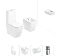 Унитаз-компакт Lavinia Boho One в комплекте 4 в 1 для туалета 202008896