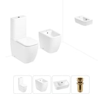 Унитаз-компакт Lavinia Boho One в комплекте 4 в 1 для туалета 202008898