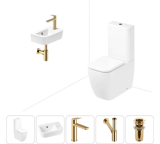 Унитаз-компакт Lavinia Boho One в комплекте 5 в 1 для туалета 202008527 1