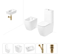 Унитаз-компакт Lavinia Boho One в комплекте 5 в 1 для туалета 202008918