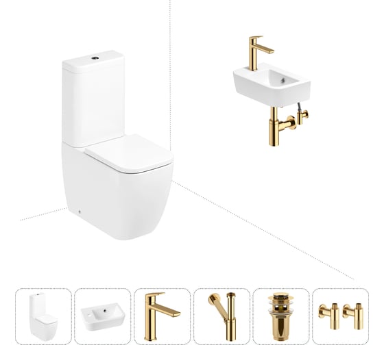 Унитаз-компакт Lavinia Boho One в комплекте 6 в 1 для туалета 202008662 1