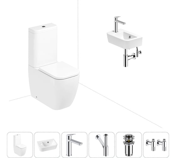 Унитаз-компакт Lavinia Boho One в комплекте 6 в 1 для туалета 202008660 1