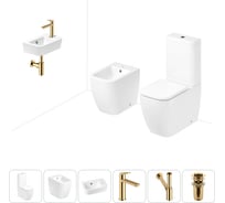 Унитаз-компакт Lavinia Boho One в комплекте 6 в 1 для туалета 202008958