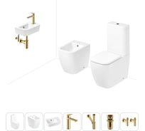 Унитаз-компакт Lavinia Boho One в комплекте 7 в 1 для туалета 202008998