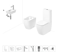 Унитаз-компакт Lavinia Boho One в комплекте 8 в 1 для туалета 202009076