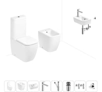 Унитаз-компакт Lavinia Boho One в комплекте 8 в 1 для туалета 202009096