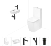 Безободковый напольный унитаз Lavinia Boho Aveo Rimless в комплекте 5 в 1 202008516