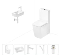 Безободковый напольный унитаз Lavinia Boho Aveo Rimless в комплекте 5 в 1 202008519