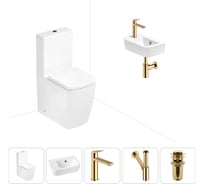 Безободковый напольный унитаз Lavinia Boho Aveo Rimless в комплекте 5 в 1 202008562