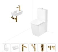 Безободковый напольный унитаз Lavinia Boho Aveo Rimless в комплекте 6 в 1 202008607