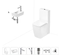 Безободковый напольный унитаз Lavinia Boho Aveo Rimless в комплекте 7 в 1 202008785