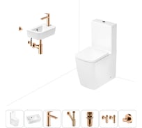 Безободковый напольный унитаз Lavinia Boho Aveo Rimless в комплекте 7 в 1 202008788