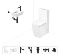 Безободковый напольный унитаз Lavinia Boho Aveo Rimless в комплекте 7 в 1 202008786