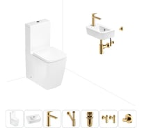 Безободковый напольный унитаз Lavinia Boho Aveo Rimless в комплекте 7 в 1 202008832