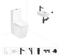 Безободковый напольный унитаз Lavinia Boho Aveo Rimless в комплекте 7 в 1 202008831