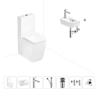 Безободковый напольный унитаз Lavinia Boho Aveo Rimless в комплекте 7 в 1 202008830