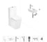 Безободковый напольный унитаз Lavinia Boho Aveo Rimless в комплекте 7 в 1 202008830 1