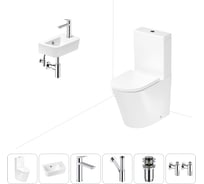 Безободковый напольный унитаз Lavinia Boho Biore Rimless в комплекте 6 в 1 202008580