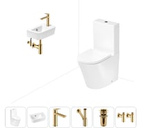 Безободковый напольный унитаз Lavinia Boho Biore Rimless в комплекте 6 в 1 202008582