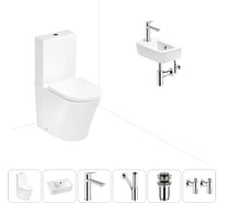 Безободковый напольный унитаз Lavinia Boho Biore Rimless в комплекте 6 в 1 202008625