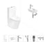 Безободковый напольный унитаз Lavinia Boho Biore Rimless в комплекте 6 в 1 202008625 1