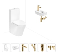 Безободковый напольный унитаз Lavinia Boho Biore Rimless в комплекте 6 в 1 202008627