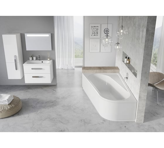 Акриловая ванна Ravak Chrome 160х105 см, левая CA51000000