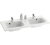 Умывальник сдвоенный, подвесной из литого мрамора Ravak Chrome 1200 XJG01112000