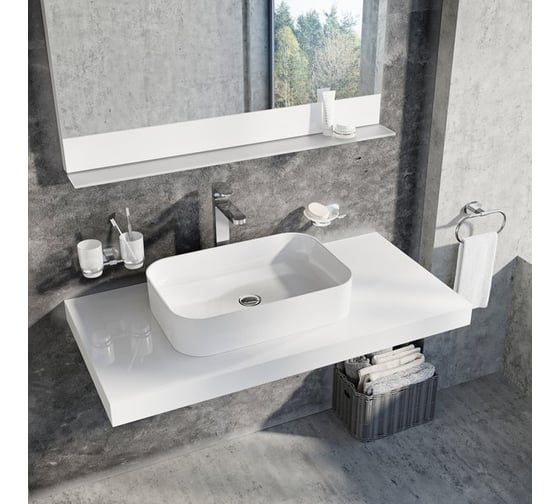 Умывальник Ravak CERAMIC 550 R SLIM белый XJX01155002
