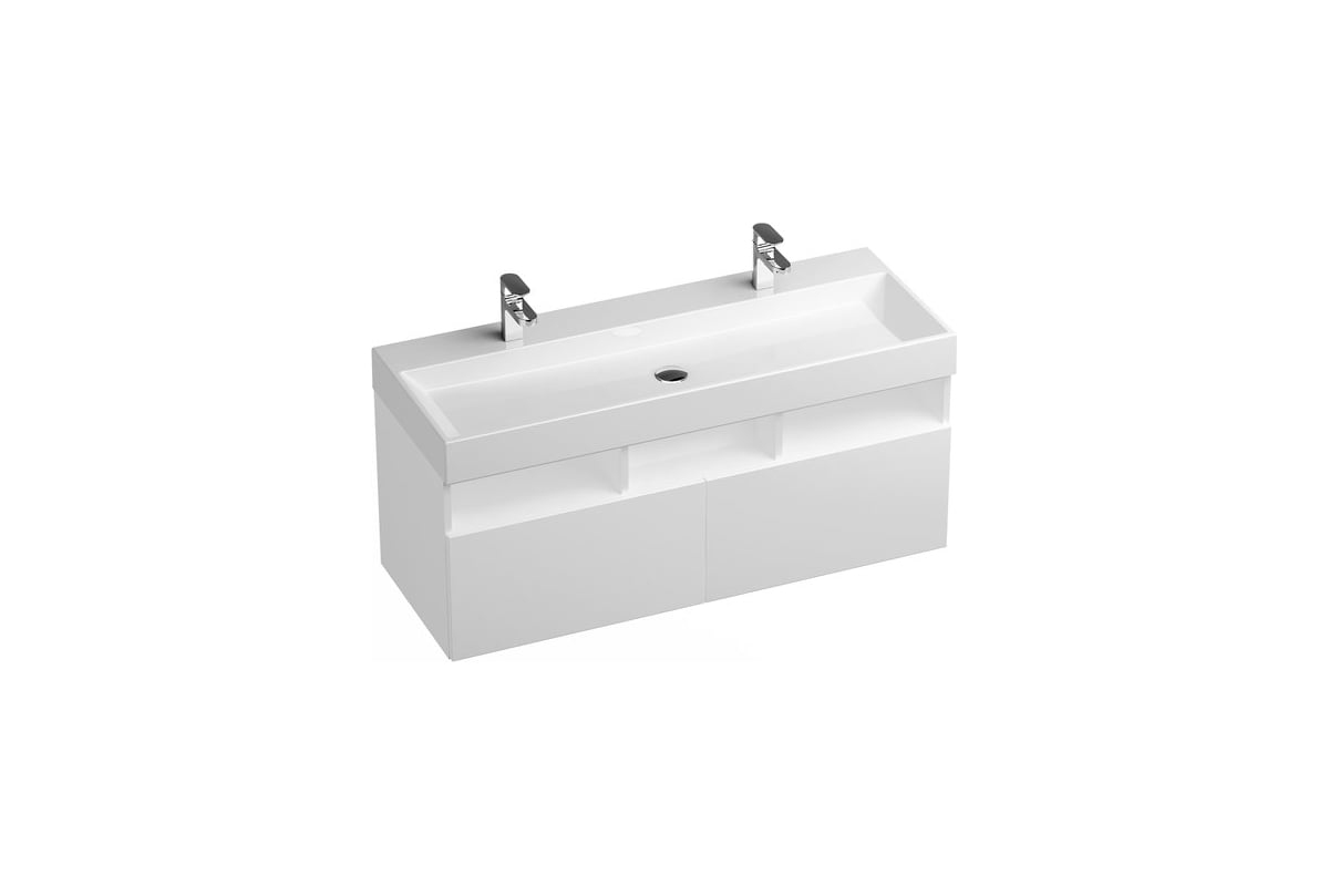 Умывальник (раковина) подвесной, двойной из литого мрамора Ravak ...