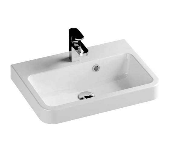 Умывальник Ravak BE HAPPY II 550 белый с переливом XJA01155000