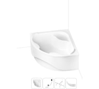 Акриловая ванна Lavinia Boho Aveo в наборе 4 в 1: акриловая ванна, каркас, экран, слив-перелив 202011227