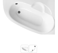 Акриловая ванна Lavinia Boho Bell Pro в наборе 2 в 1: акриловая ванна (правый разворот), слив-перелив 202010854