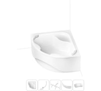 Акриловая ванна Lavinia Boho Aveo в наборе 5 в 1: акриловая ванна, каркас, экран, слив-перелив, подголовник 202011692