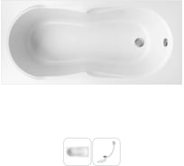 Акриловая ванна Lavinia Boho Easter Pro в наборе 2 в 1: акриловая ванна, слив-перелив 202010736