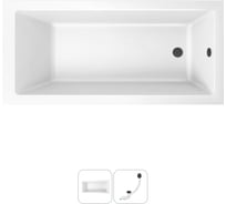 Акриловая ванна Lavinia Boho Element в наборе 2 в 1: акриловая ванна, слив-перелив 202010831