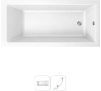 Акриловая ванна Lavinia Boho Element в наборе 2 в 1: акриловая ванна, слив-перелив 202010739