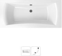 Акриловая ванна Lavinia Boho Evan в наборе 2 в 1: акриловая ванна, слив-перелив 202010834