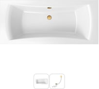 Акриловая ванна Lavinia Boho Evan в наборе 2 в 1: акриловая ванна, слив-перелив 202010880