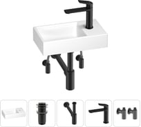 Маленькая раковина для ванной комнаты или туалета Wellsee WC Area в наборе 5 в 1 202011842