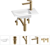 Маленькая раковина для ванной комнаты или туалета Wellsee WC Area в наборе 5 в 1 202011851