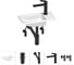 Маленькая раковина для ванной комнаты или туалета Wellsee WC Area в наборе 5 в 1 202011850 1