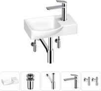 Маленькая раковина для ванной комнаты или туалета Wellsee WC Area в наборе 5 в 1 202011857
